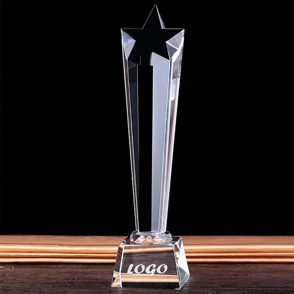 Crystal Pentagram Star Trophies 2