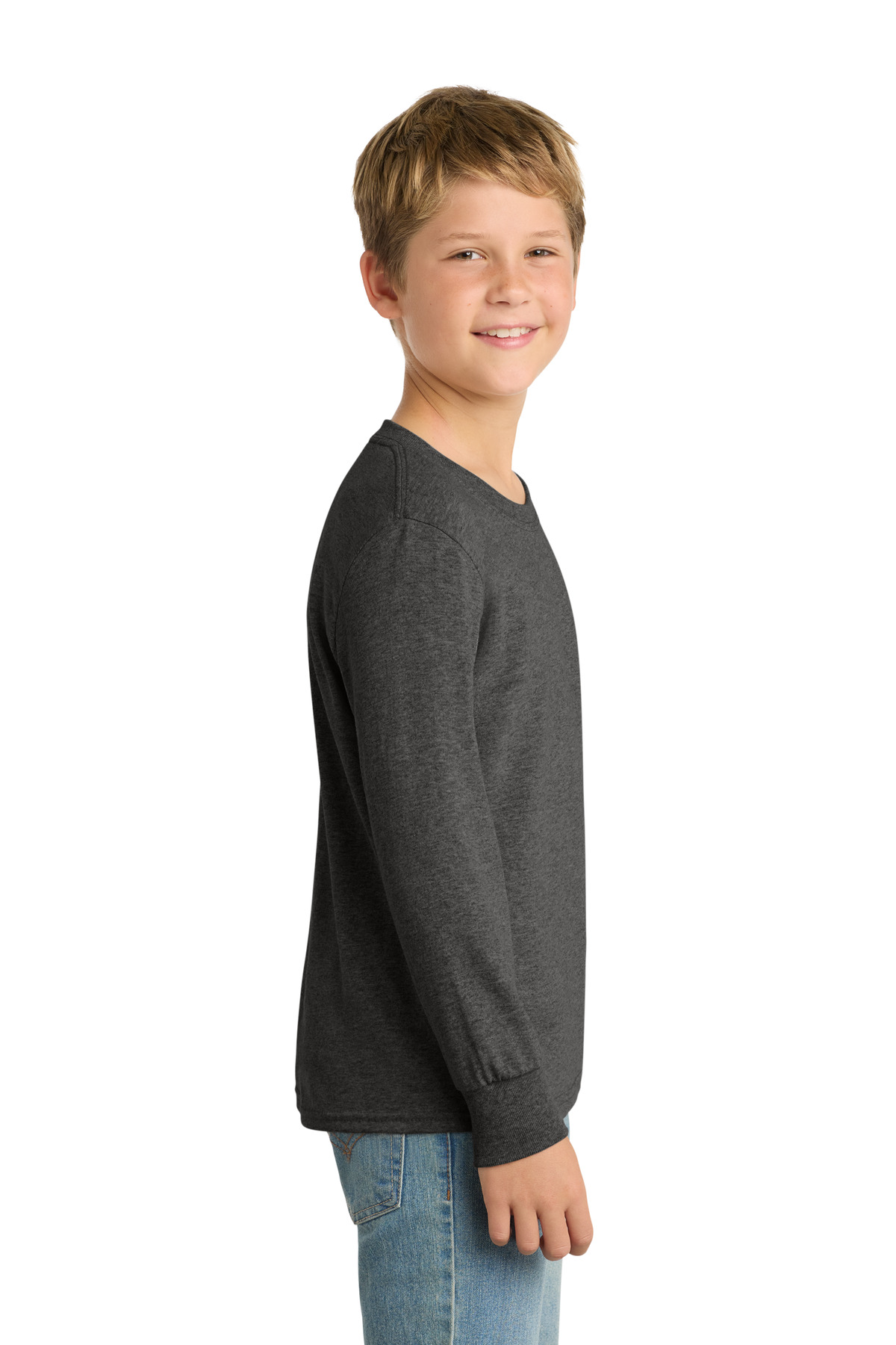 Port & Co Youth Long Sleeve Core Cotton Tee. PC54YLS 42