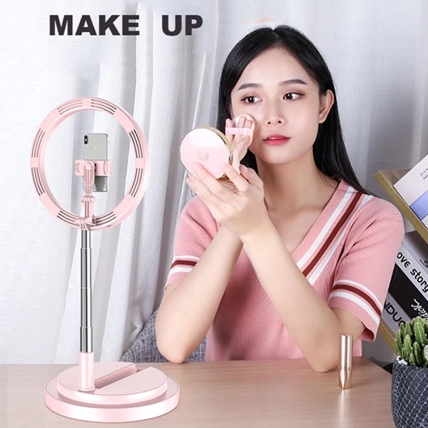 LED Ring Light With Cell Phone Holder for Live 9