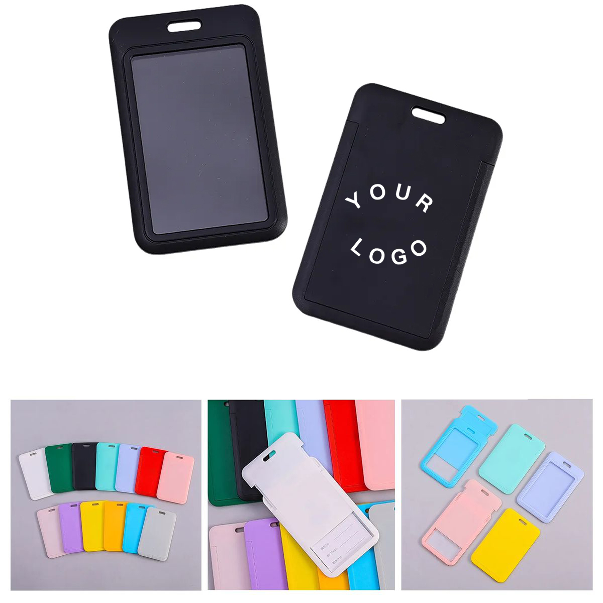 Plastic Name Tag Holder with Slide Open Design 1