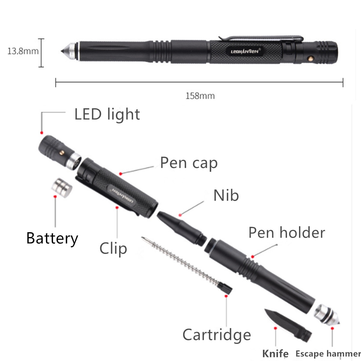The Most Loaded 6 In 1 Tactical Pen 4