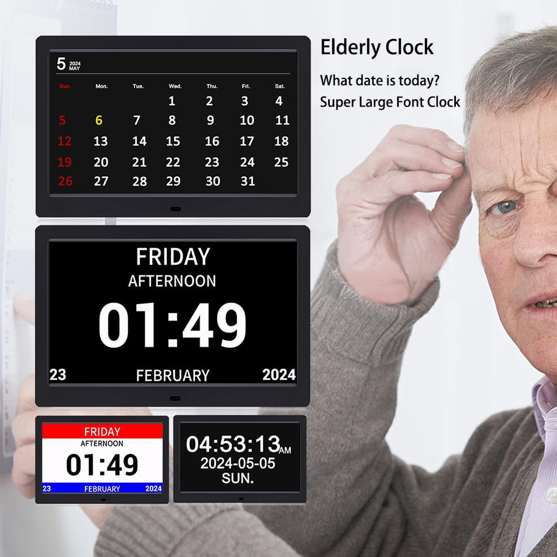10.1" WiFi Digital Weather Clock with Calendar Display 3