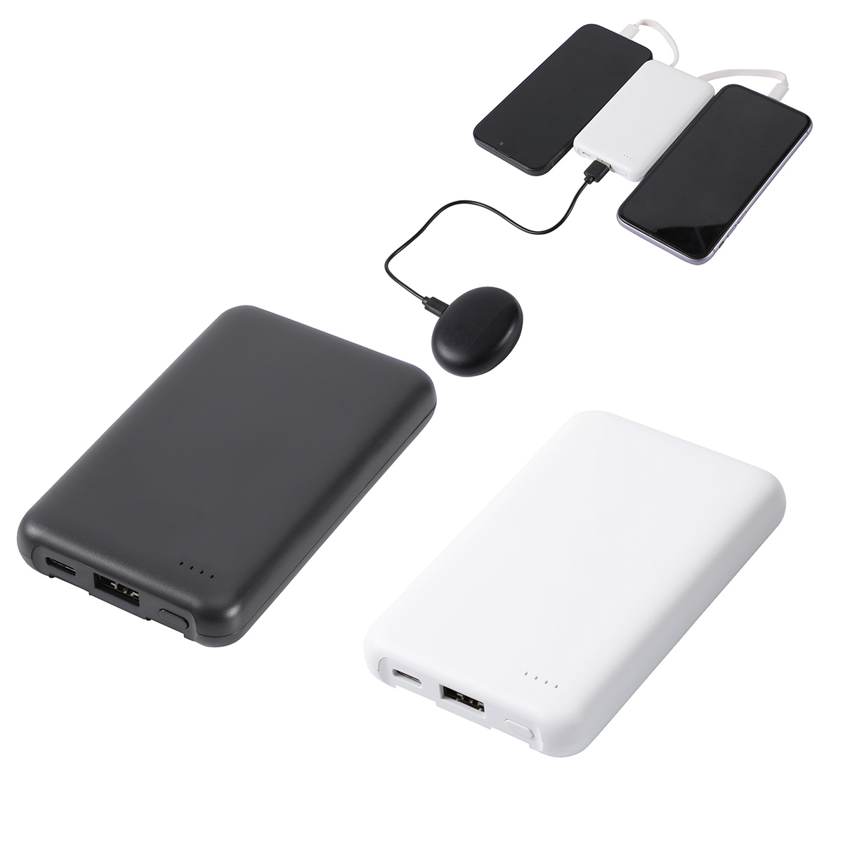 Guild 5000mAh UL-Listed Power Bank with Built-in Cables 15