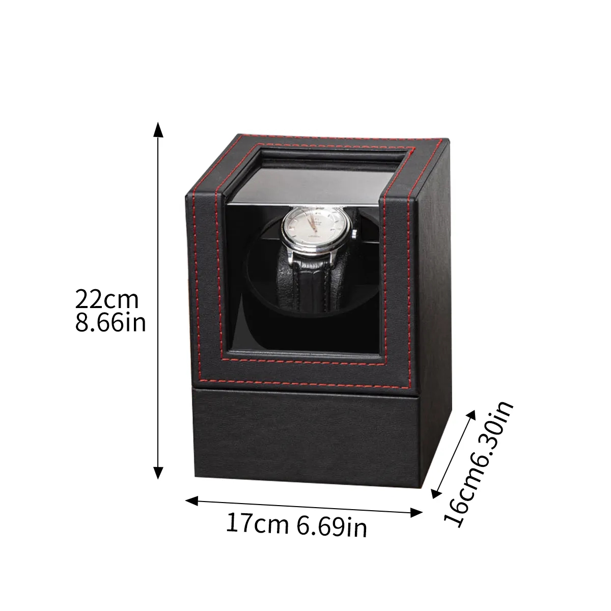 Single Watch Winder With Quiet Motor And Display Lid 6