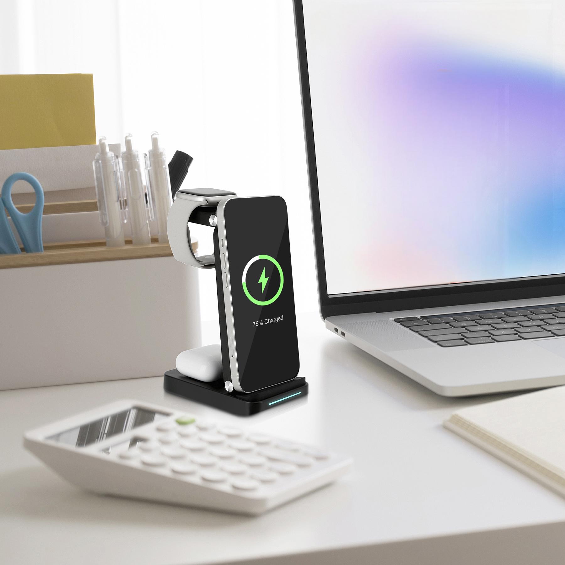 3-in-1 15W Wireless Charging Stand 1