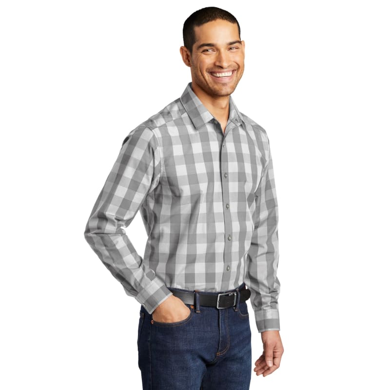 Port Authority Everyday Plaid Shirt. 3