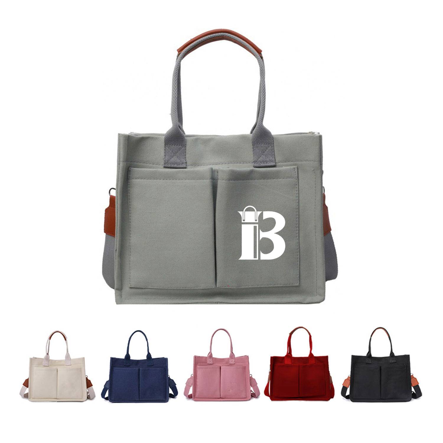 Ladies' Business Commuter Crossbody Canvas Tote Bag 1