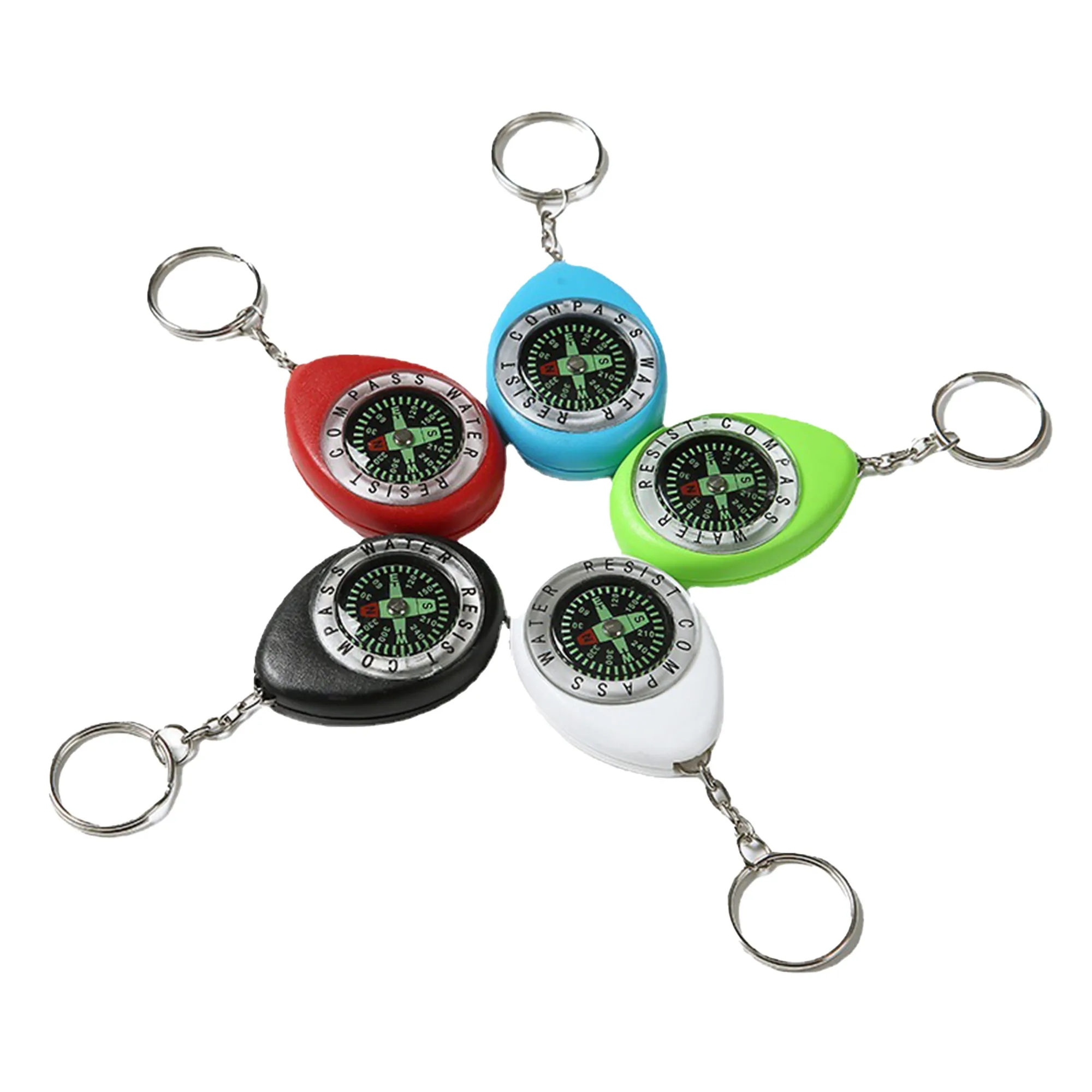 MOQ 100 Luminous Compass Keychain 3