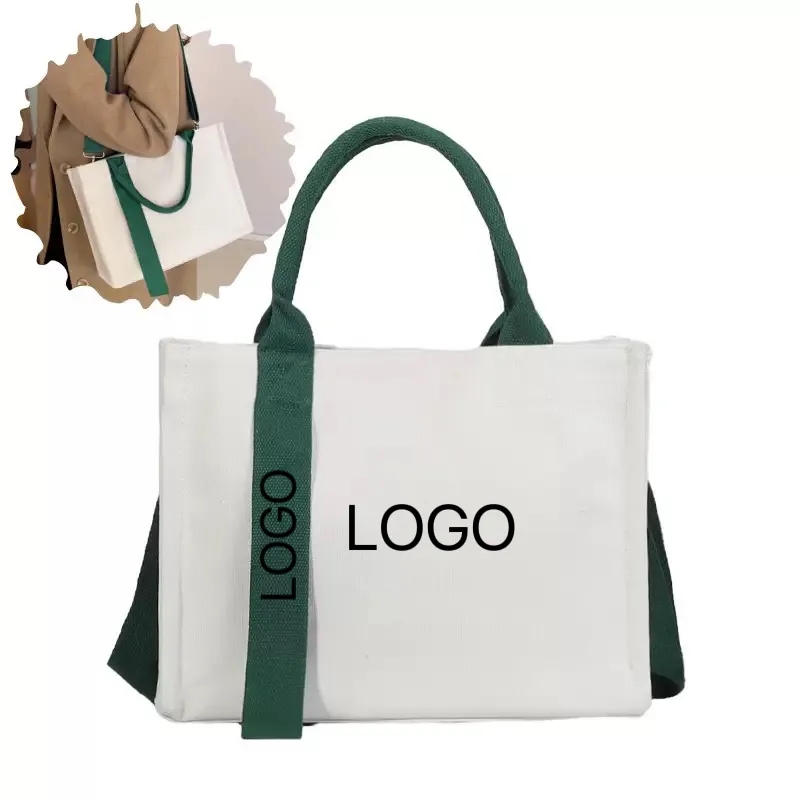 Portable stereo streamer canvas Tote bag, custom tote bag with logo imprint 7