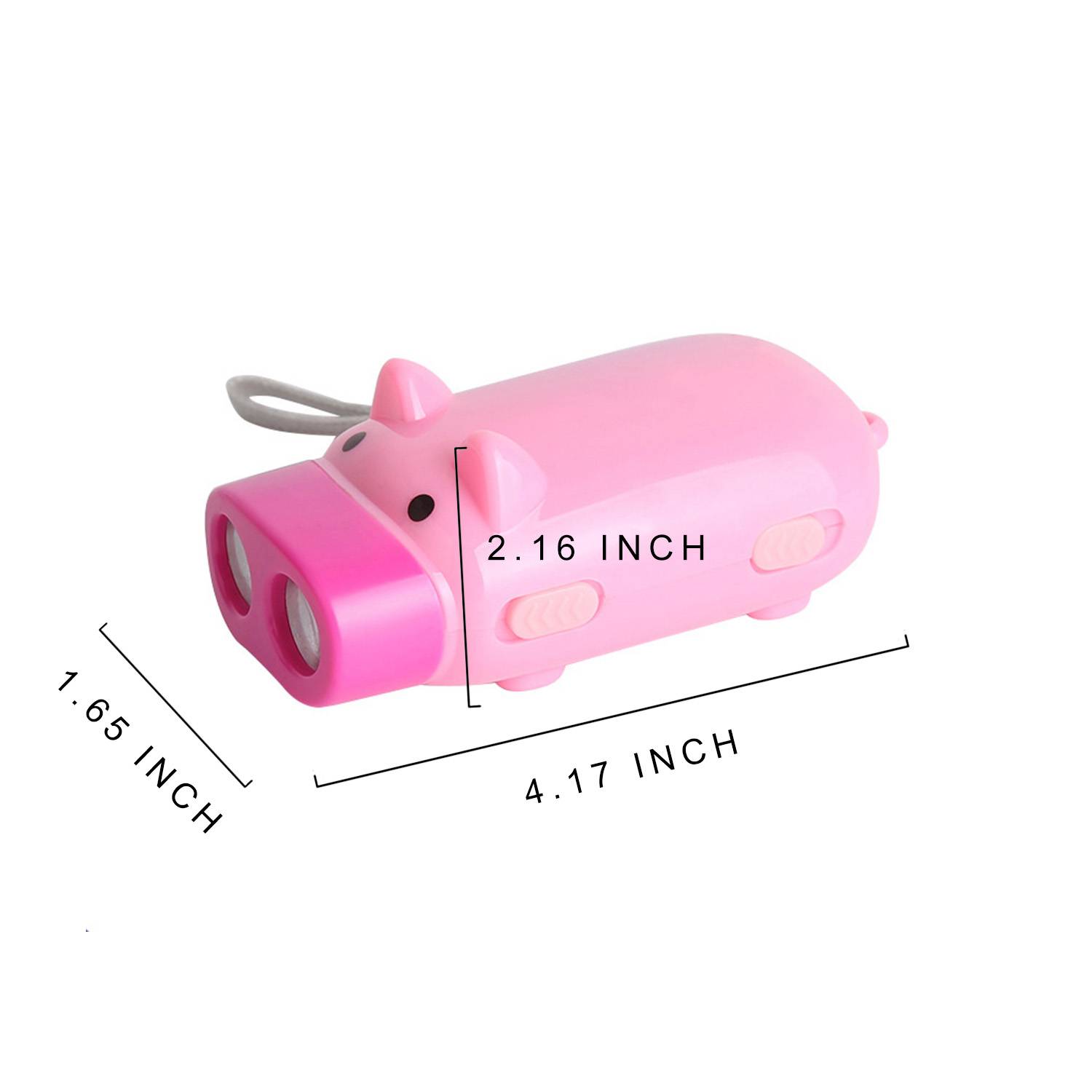 Pig Shape Hand Press Electric Flashlight 3