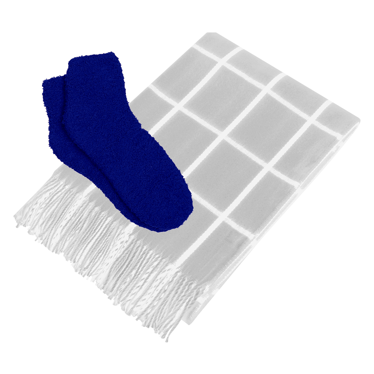 Charleston Throw & Fuzzy Socks Set 3