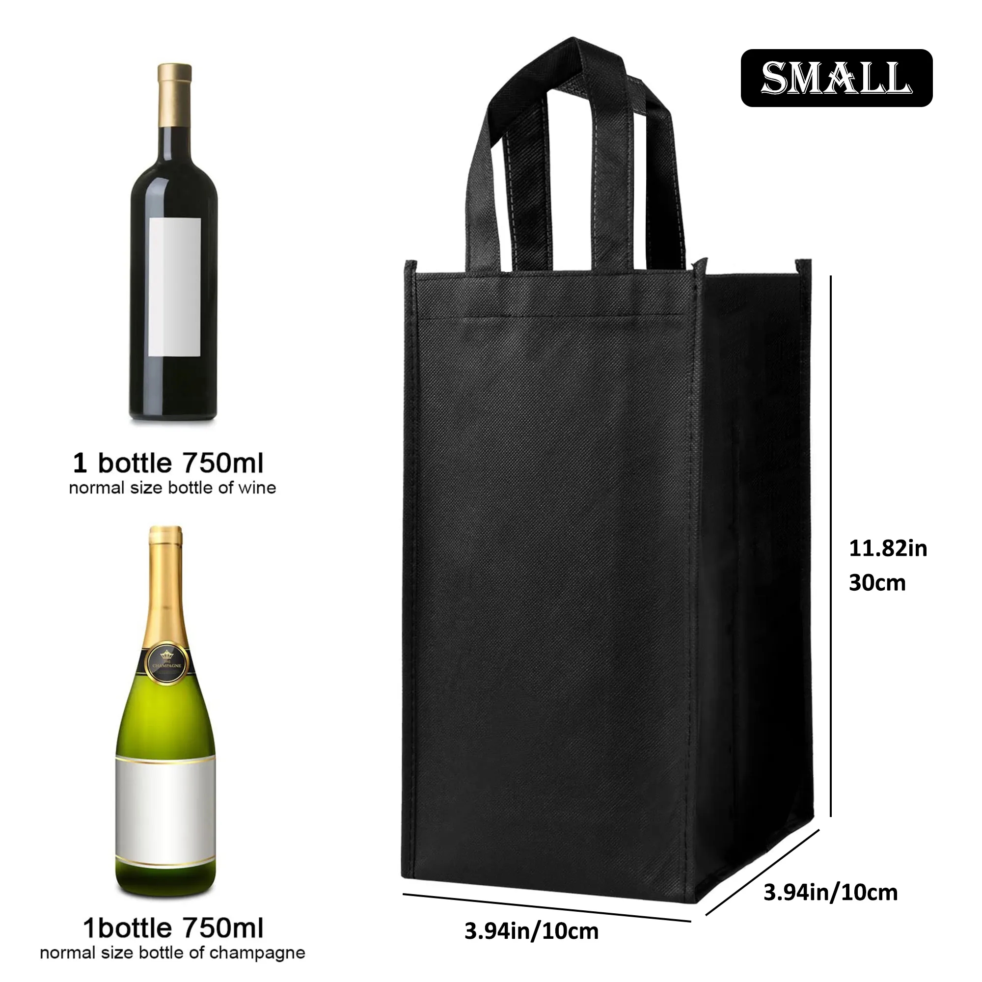 Reusable Non Woven Wine Bottle Gift Bag 11