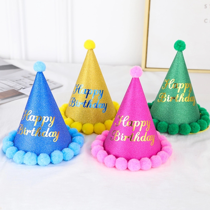 Birthday Party Kids Game Hat & Cake Celebration Decoration 2