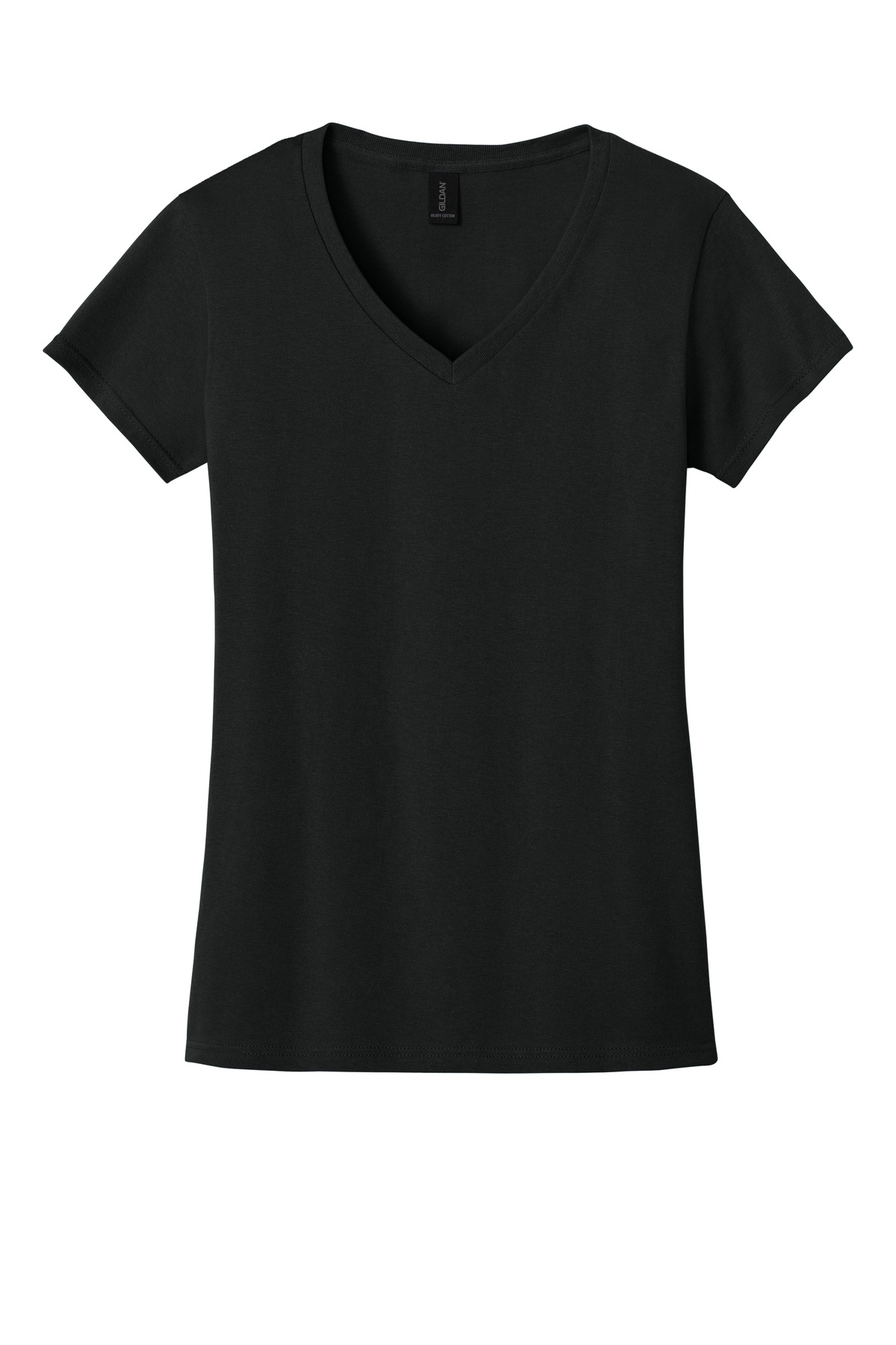 Gildan Women's Heavy Cotton 100% Cotton V-Neck T-Shirt. 5V00L 108
