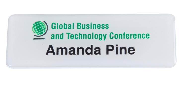3" W x 1" H - PVC Name Badge 2
