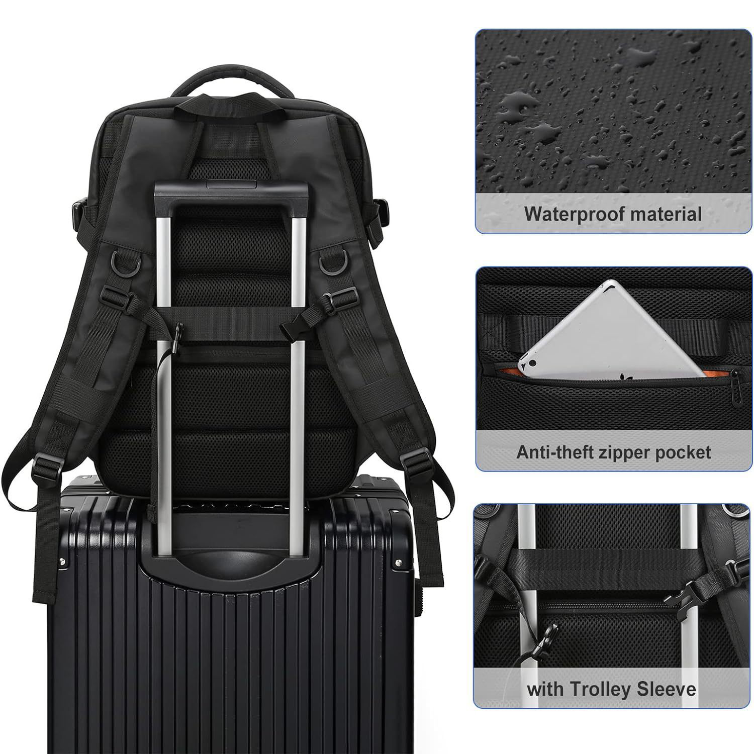Large Travel Waterproof Oxford Backpack 6
