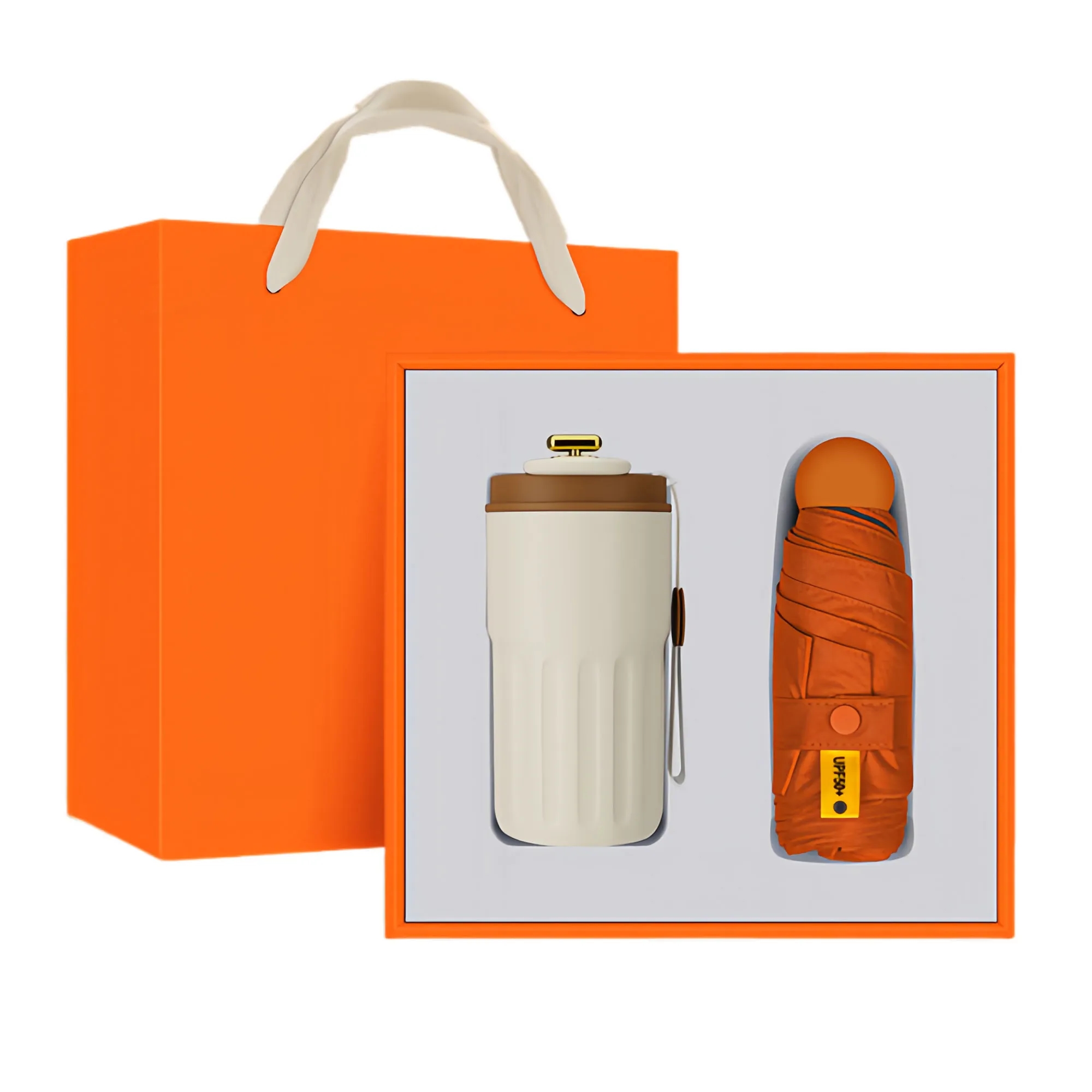 Premium Custom Logo Coffee Cup Umbrella Corporate Gift Set 1