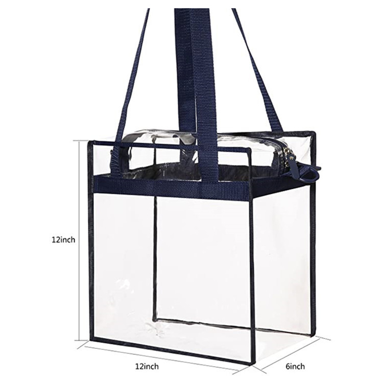 Clear Stadium Approved Tote bag with zipper 7