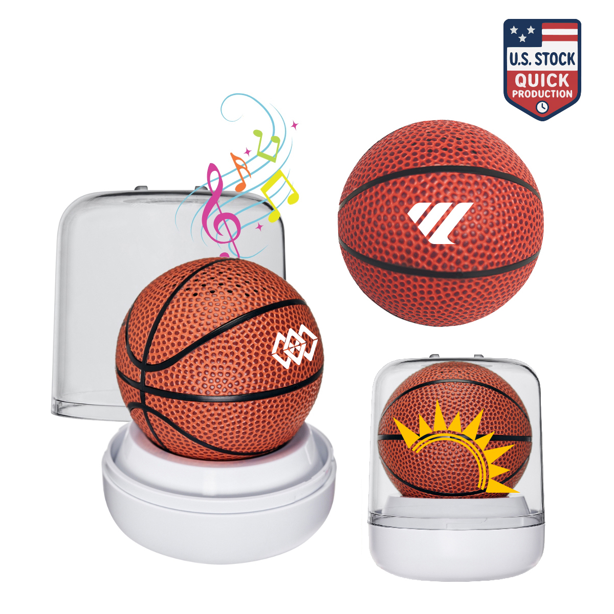 SonicWave Sports Basketball Bluetooth Speaker 1