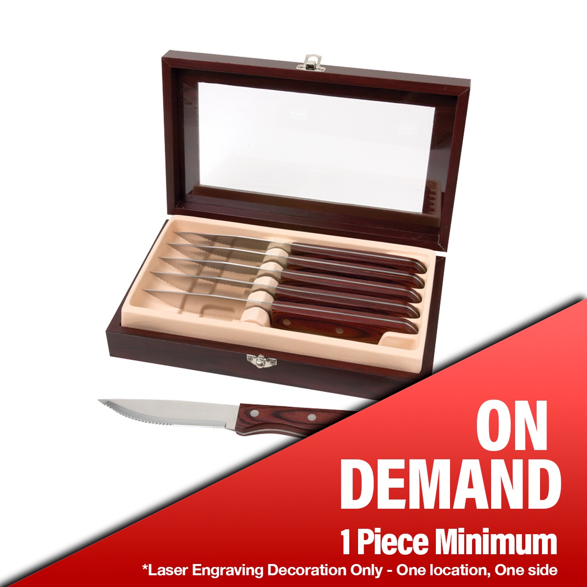 Manchurian Ash 6-Piece Steak Knife Set