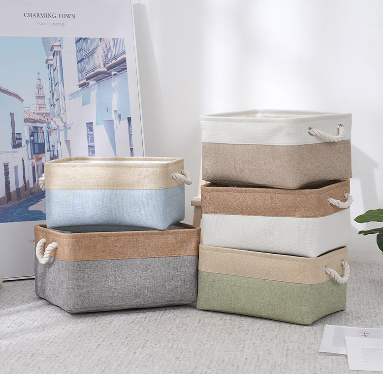 8L Cotton Linen Storage Box 2