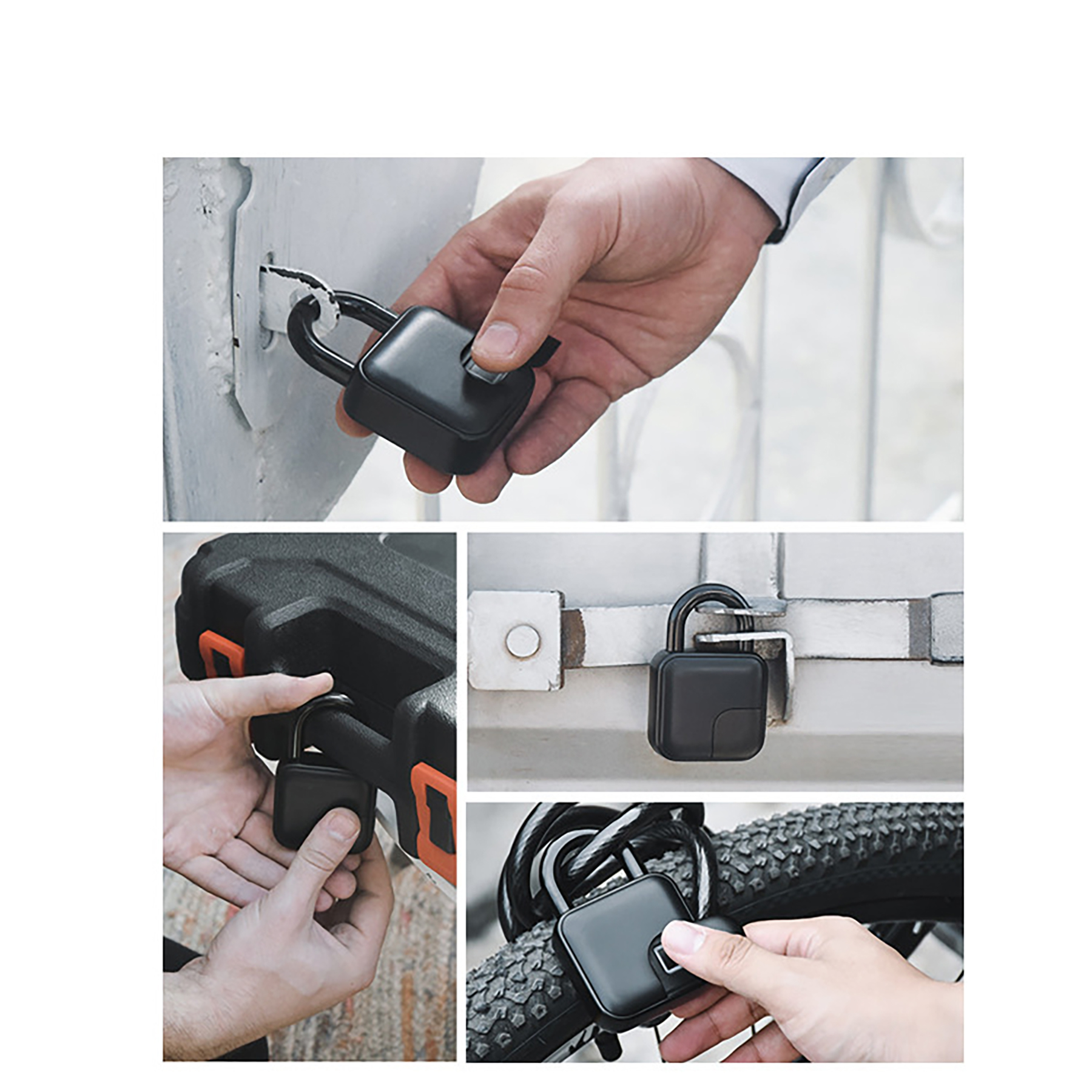 App Remote Control Fingerprint Electronic Lock for Gate/Locker/Luggage/Gym 3
