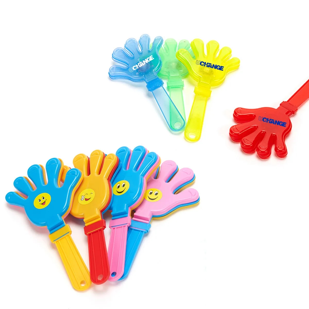 Multicolor Plastic Hand Clapper 7 Inch For Events 2