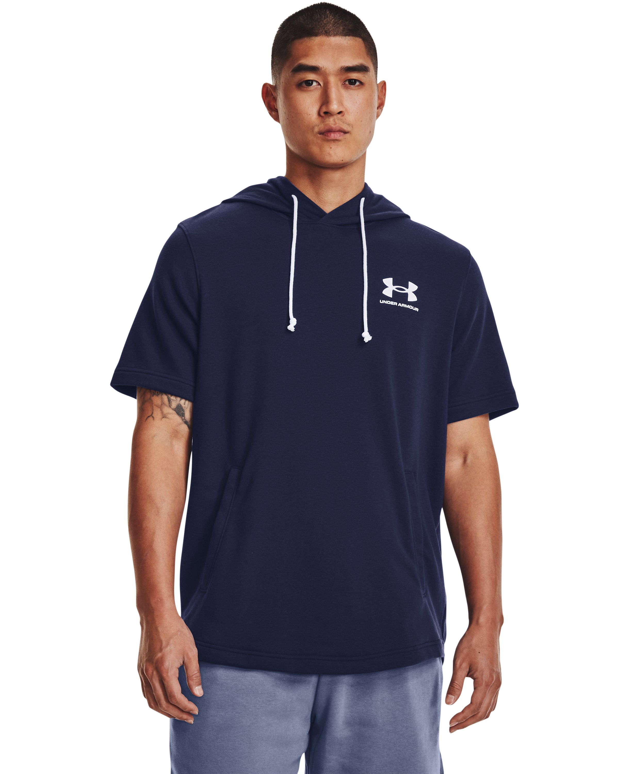 UA Rival Terry Men's Short Sleeve Hoodie 2
