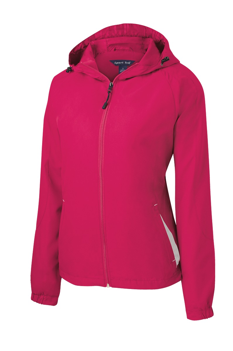 Sport-Tek Women's Colorblock Hooded Raglan Jacket. LST76 24