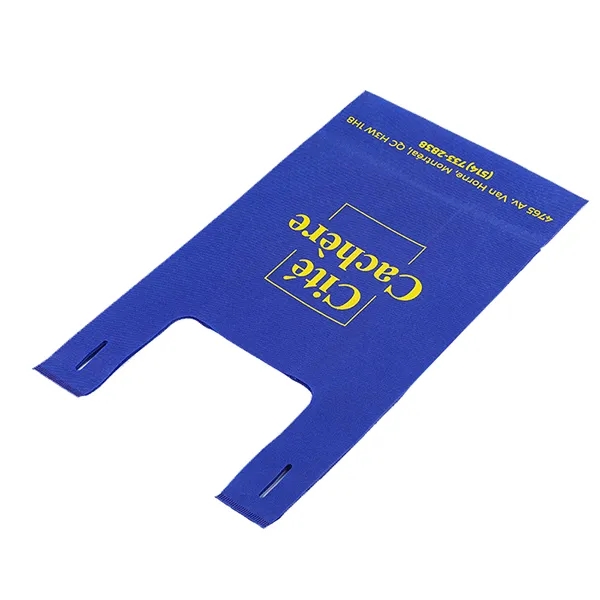 Reusable Heat Seal Non-woven T-Shirt Bags -12X22X7 4
