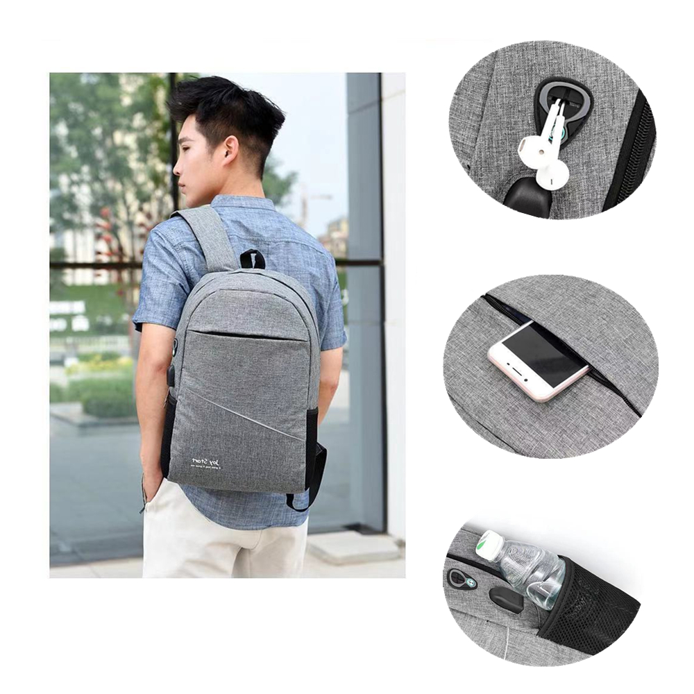 15.6 " Laptop Customized Light Reflecting Backpack with USB Charging Port 6