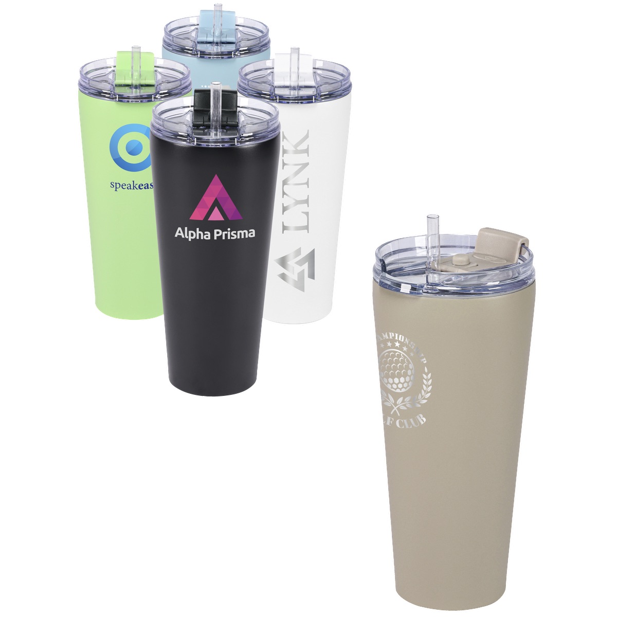 30oz Urban Peak® Cascade Pop-Up Straw Tumbler