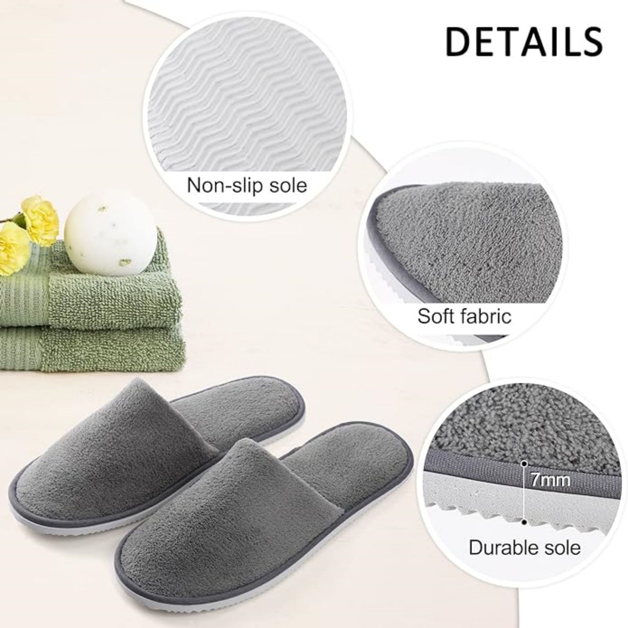 Coral Fleece Closed Toe Slippers 5