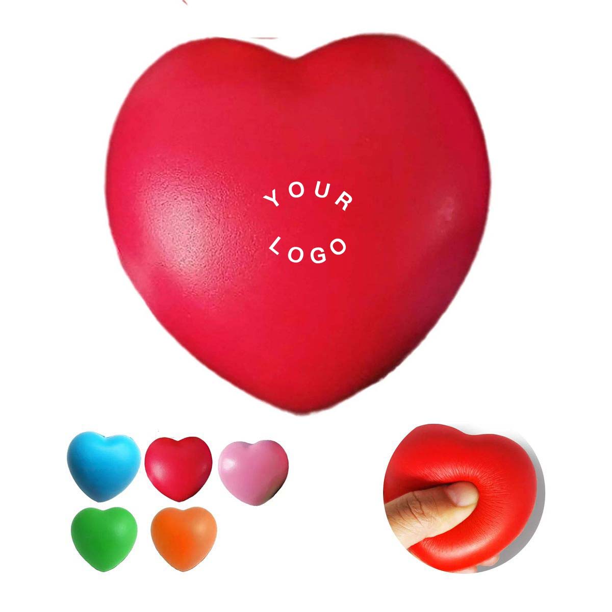 PU Foam Heart Stress Relievers for Adults and Kids 2