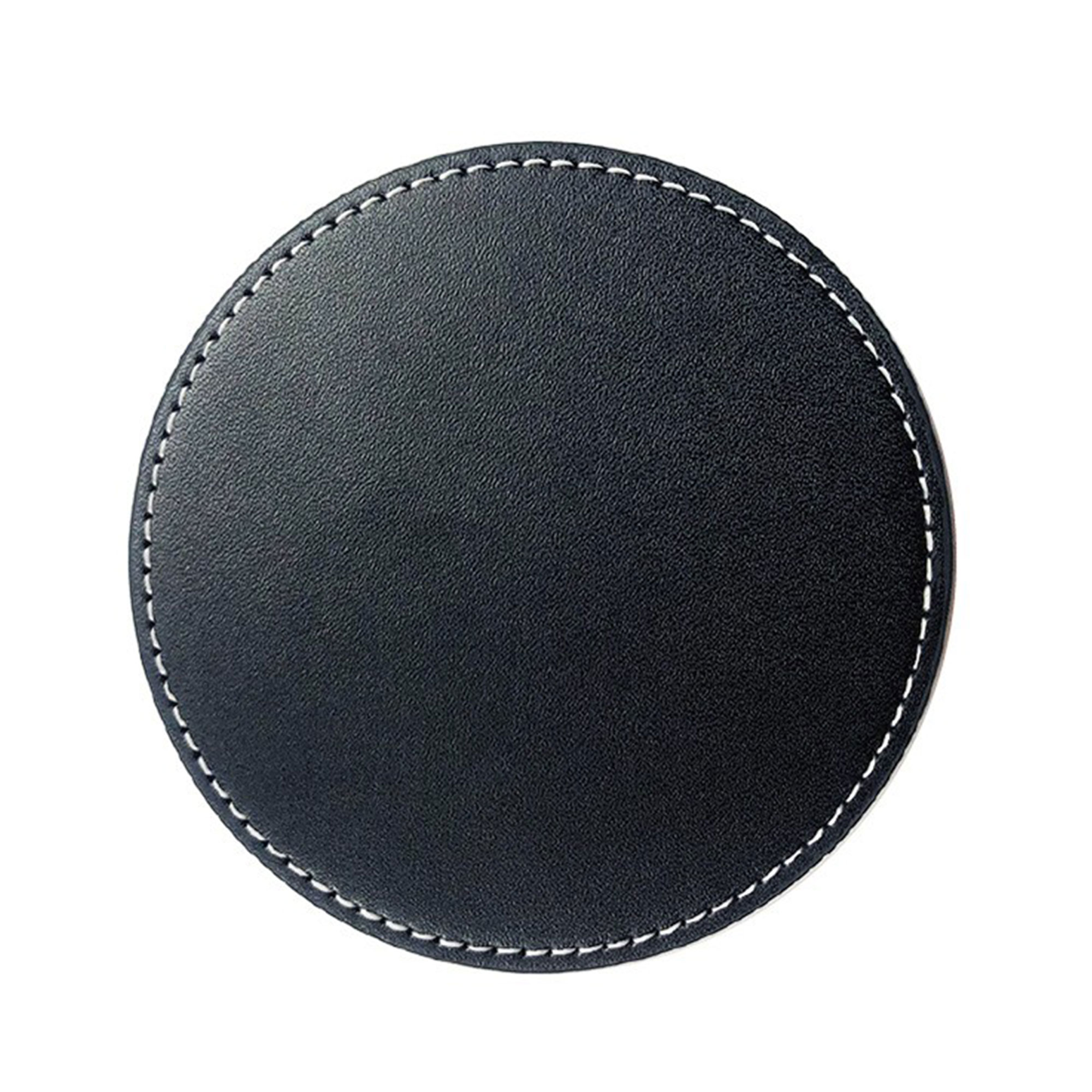 4 In PU Leather Round Coasters 8