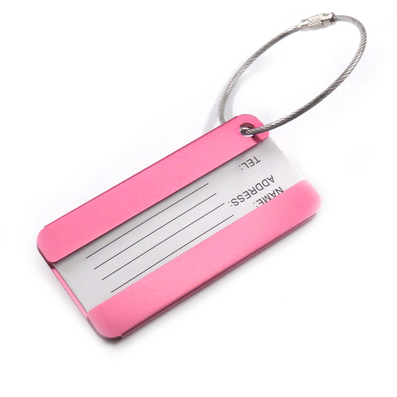 Aluminium Alloy Luggage Tag W/ Keyring 6