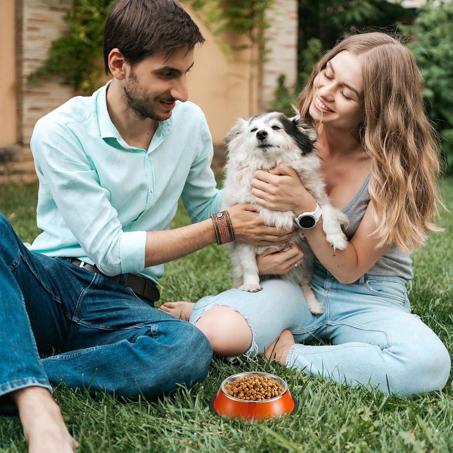 46oz Stackable Stainless Steel Pet Food Bowl 5