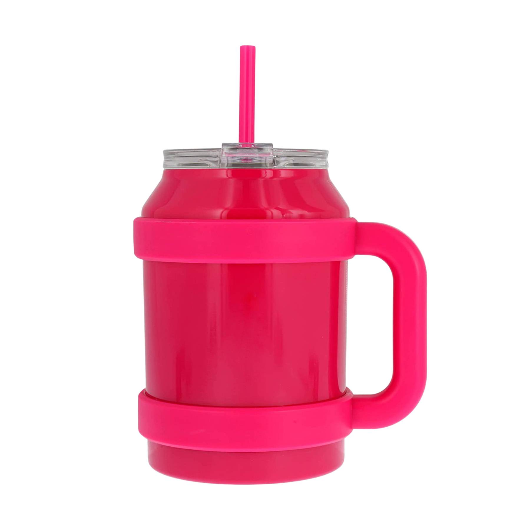 50oz Stainless Steel Mug Tumbler with Handle and Straw 5