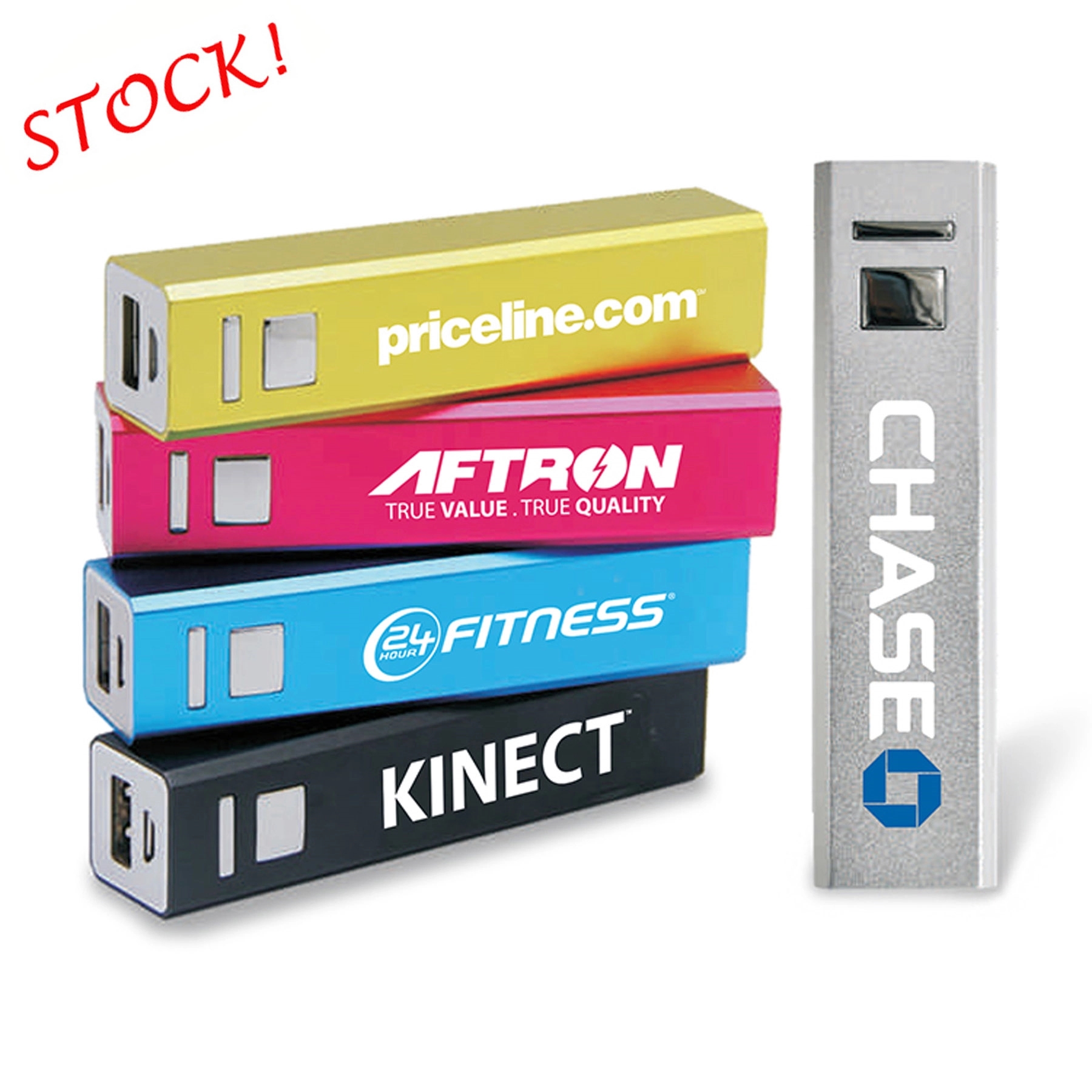 STOCK ! 2200mAh Classic Aluminium Portable Charger 1