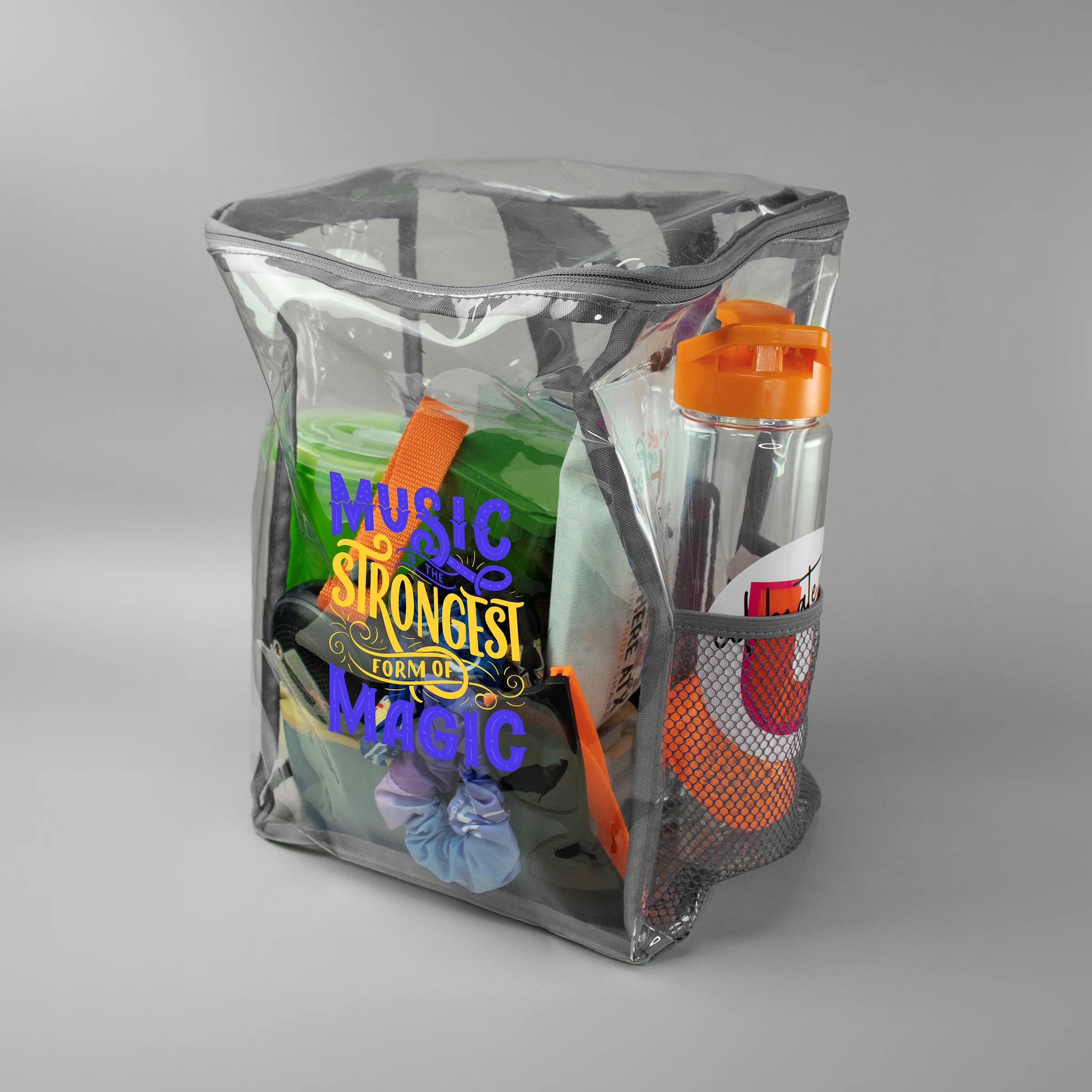 Clear Zipped Backpack 3