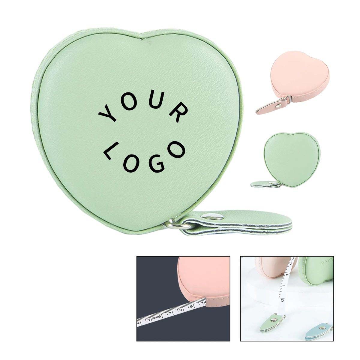 Polyurethane Heart Tape Measure with Auto Retract 1