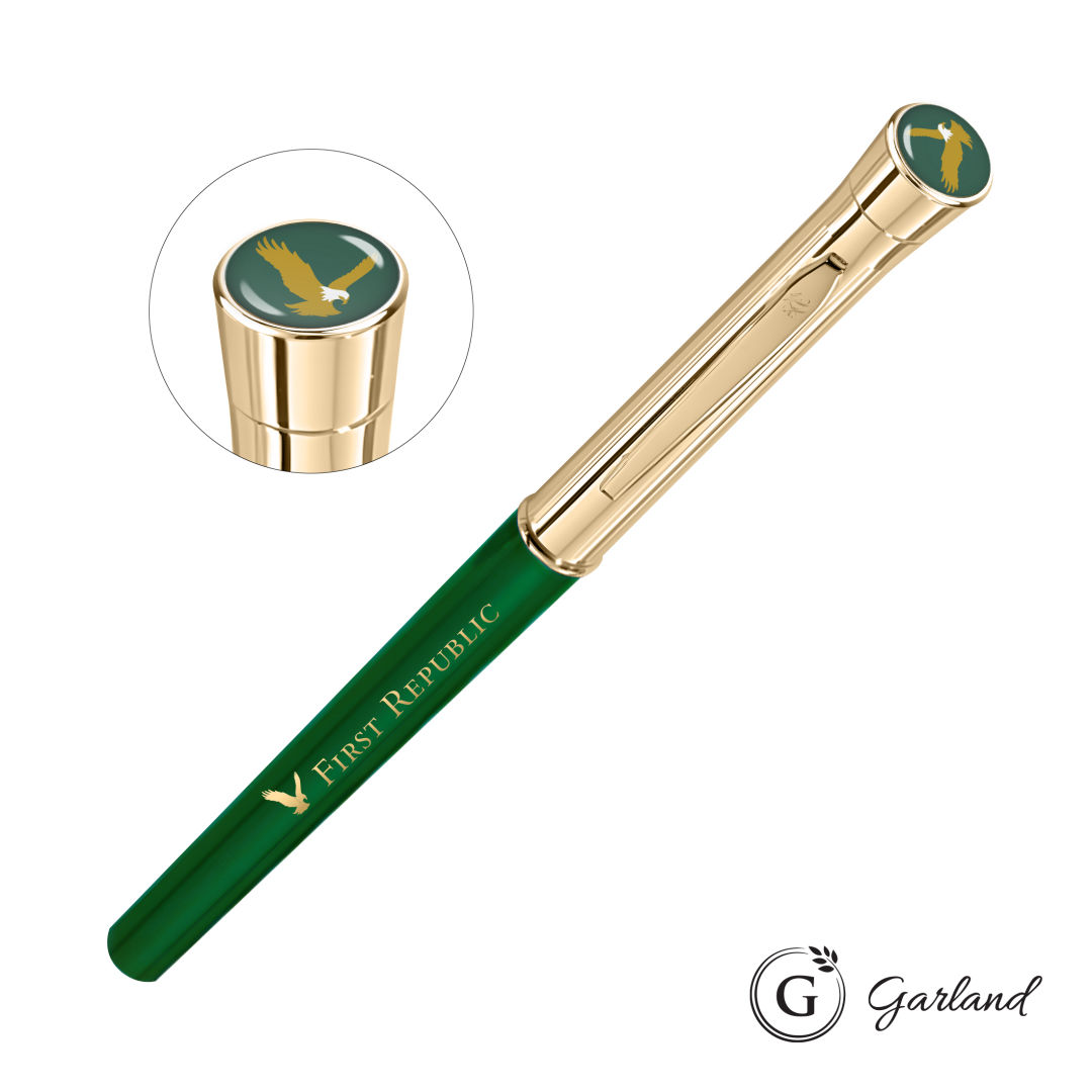 Garland® Monogram Custom Rollerball Pen - Gold 12