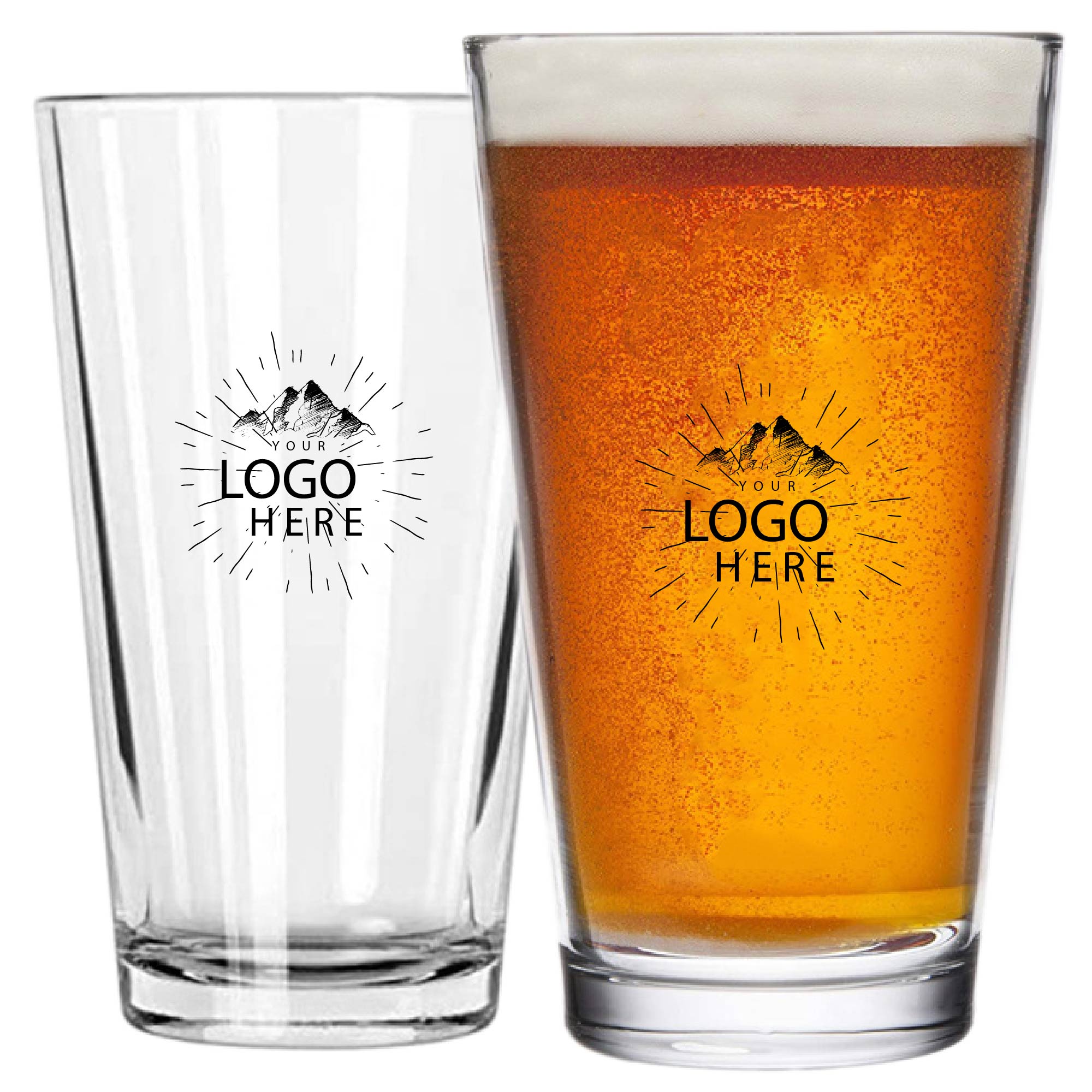 Splitter Shaker Pint Glass 2