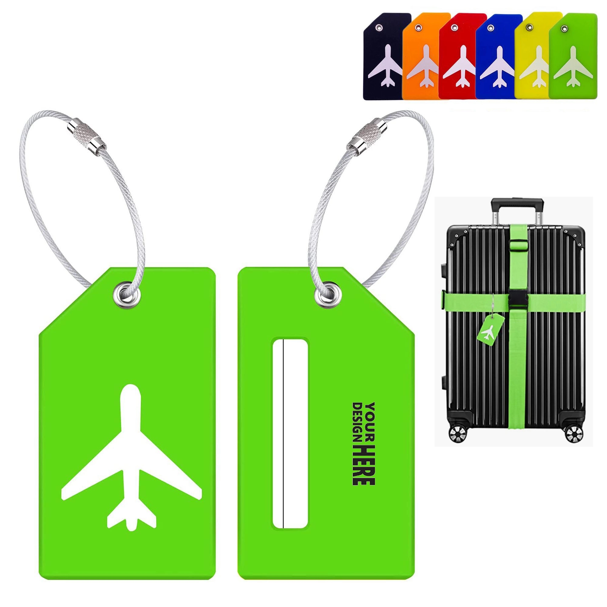Silicone Luggage Tag with Name ID Card 9