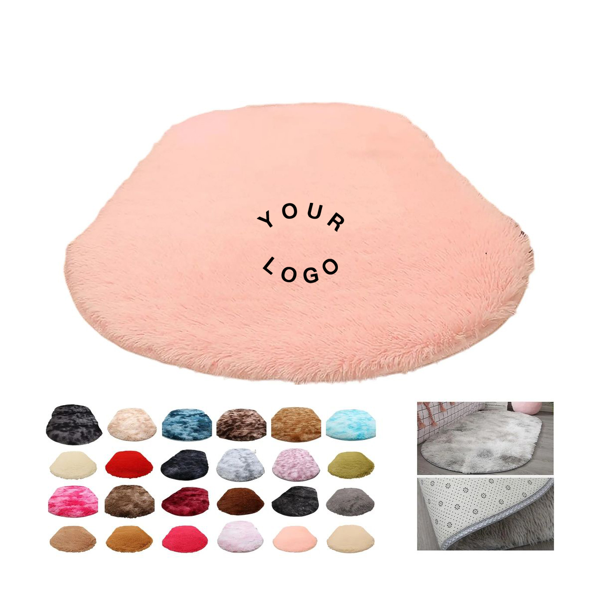Soft Faux Fur Rug with Non-Slip Backing 2