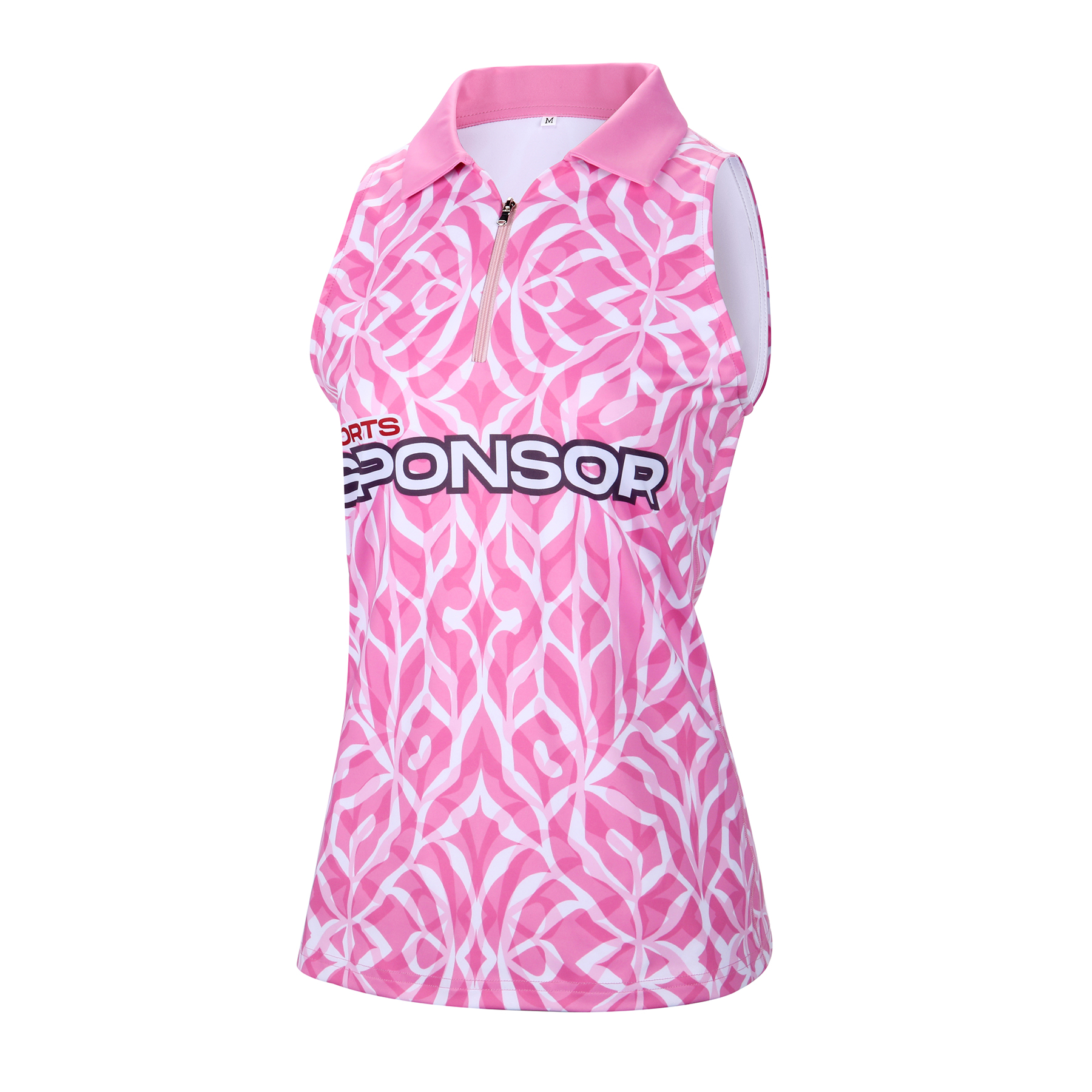 Custom Women's Athletic Sleeveless Polo Shirt (Full Color) 4