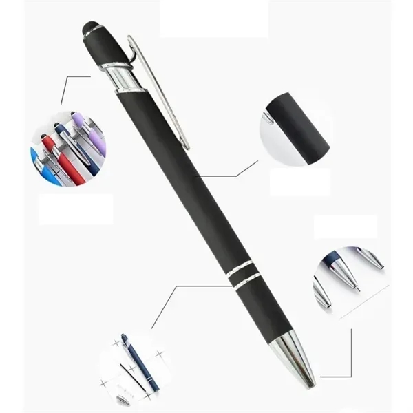 2 in 1 Stylus Metal ballpoint Pen 2