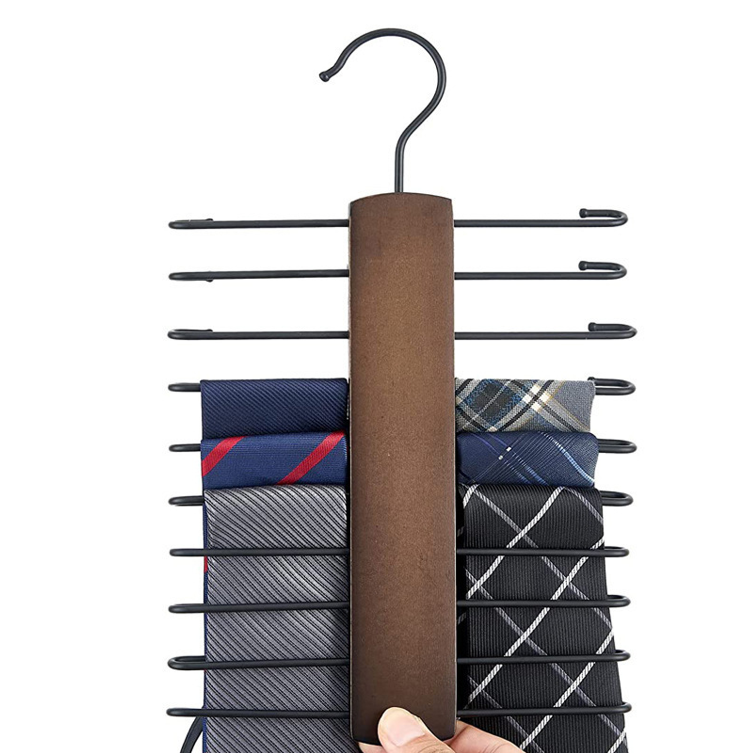 Solid Wood Multi-Functional Hanger 3