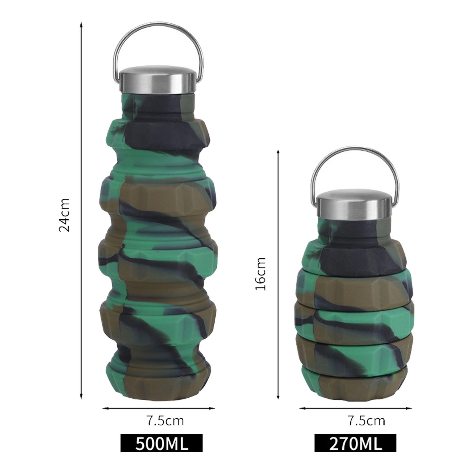 Creative Grenade-Shaped Silicone Water Bottle 7