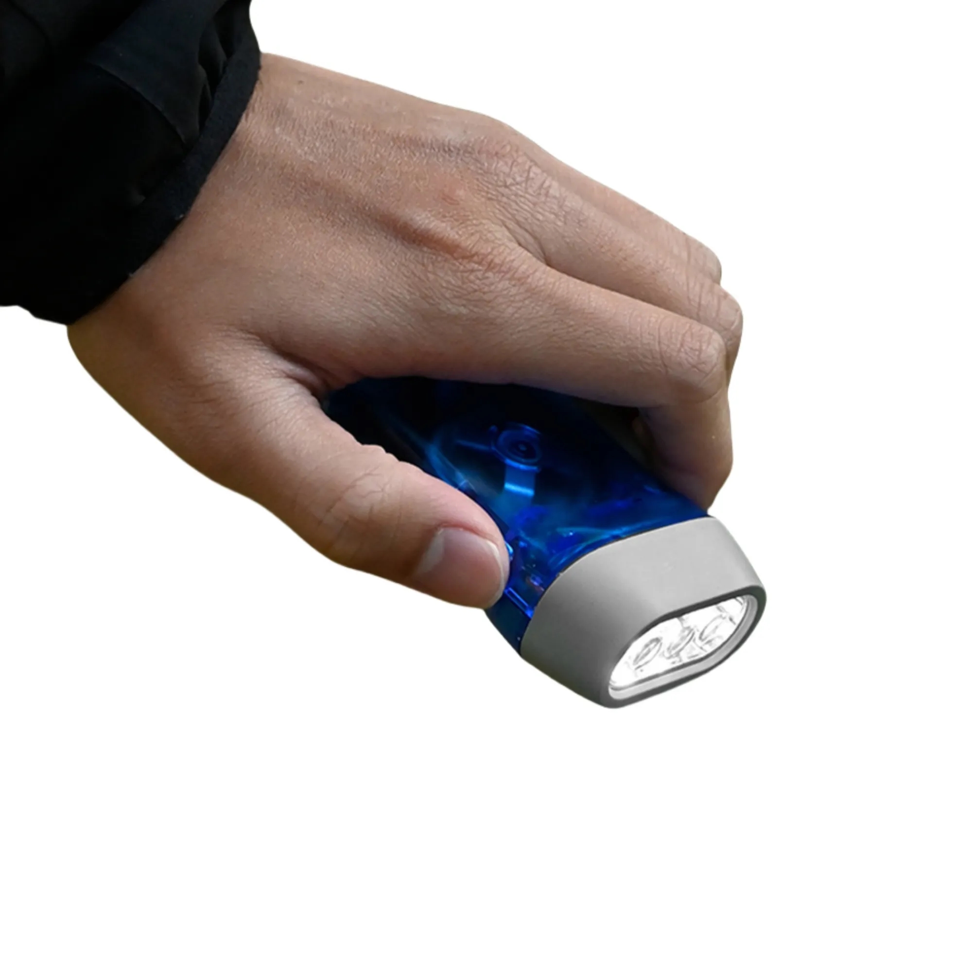 Hand Operated Automatic Power Generating Flashlight 4